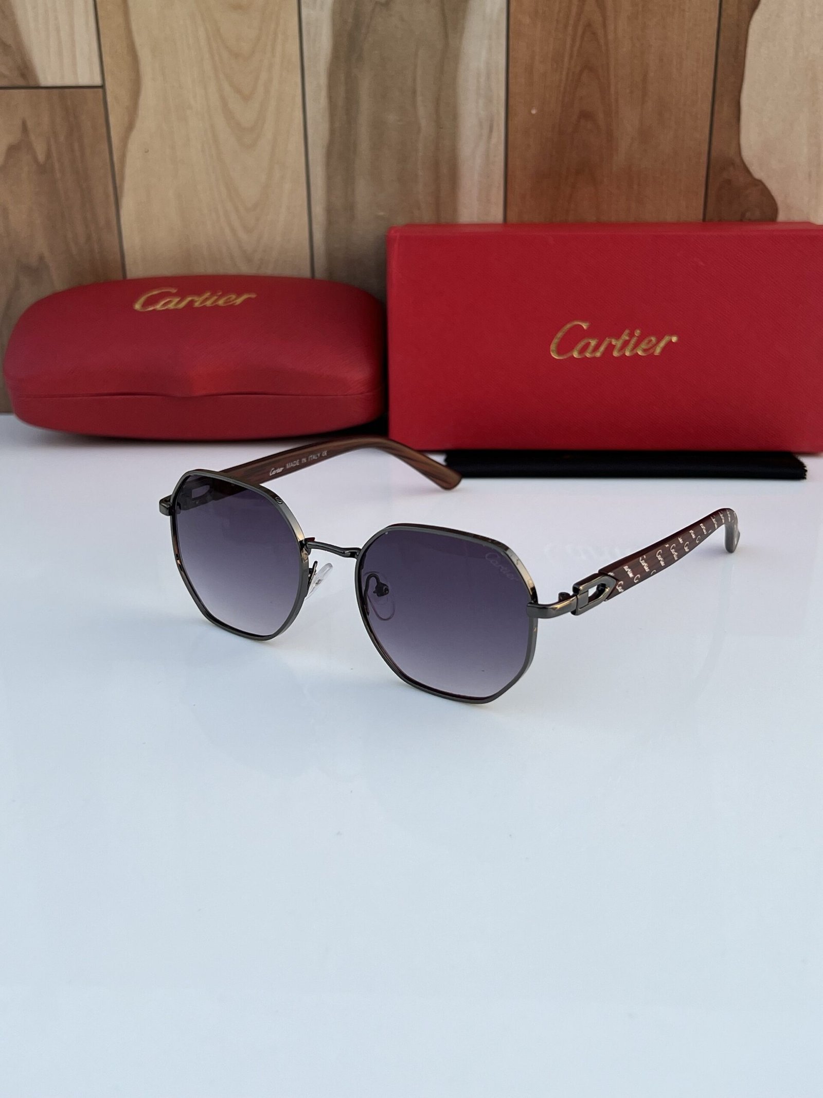 Cartier 264 Black Shaded Sunglasses