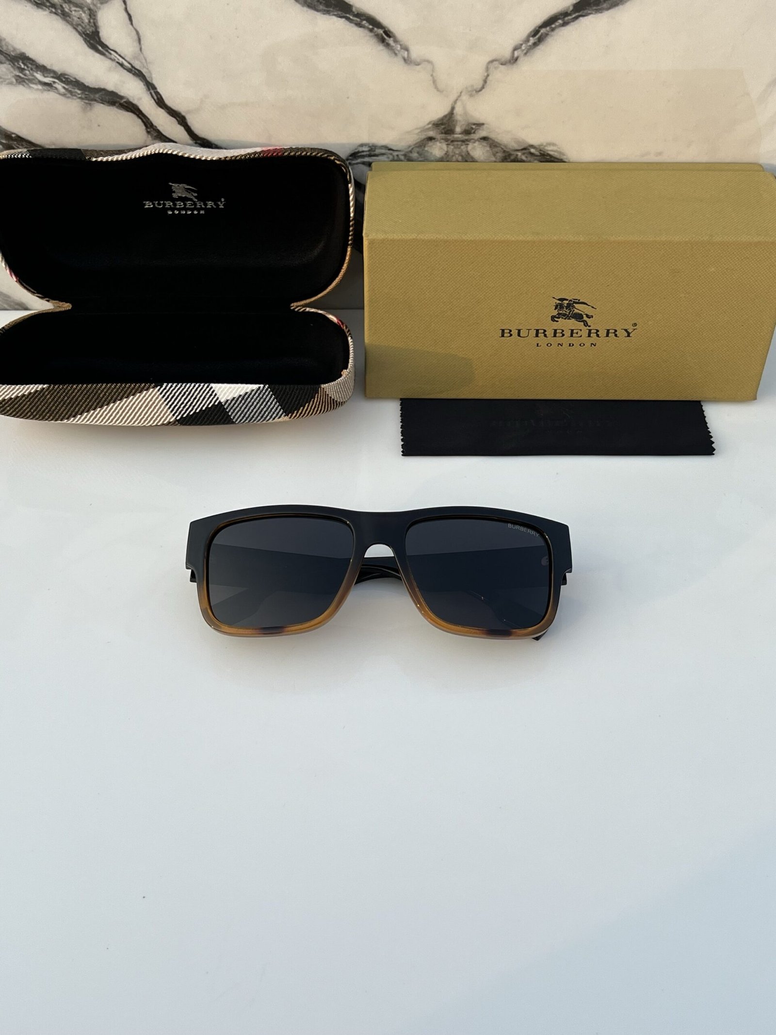 Burberry 69019 Black Tiger Sunglasses