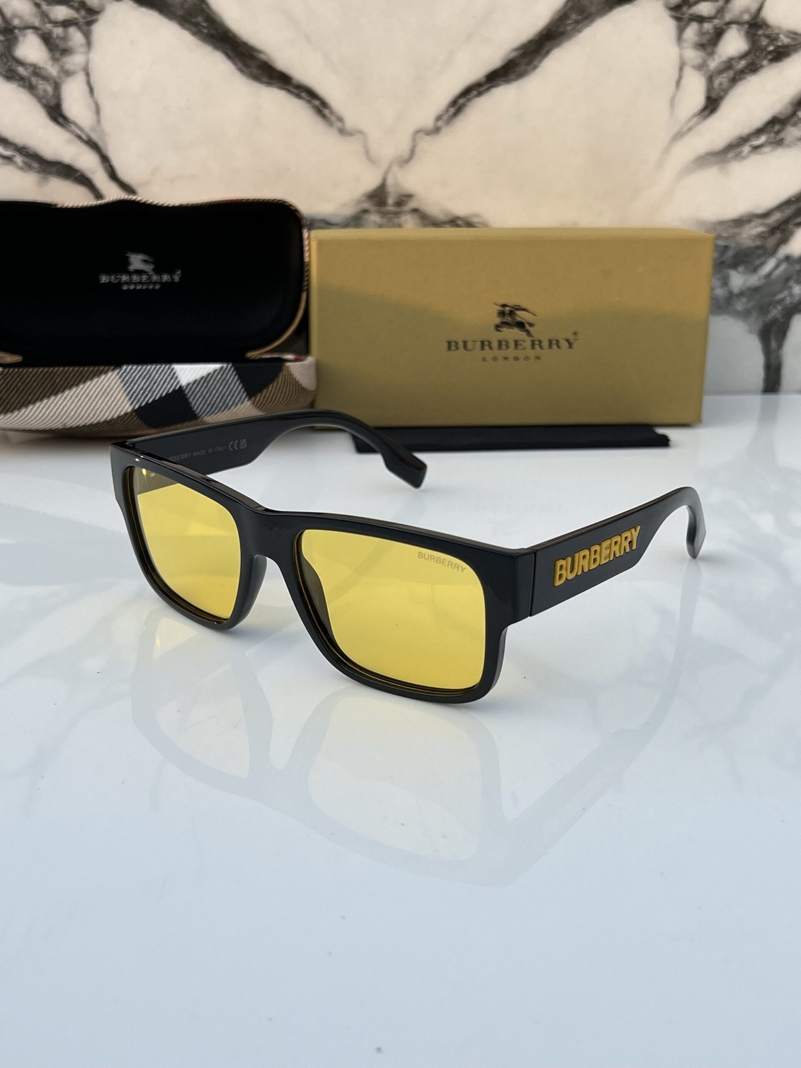Burberry 69019 Yellow Sunglasses
