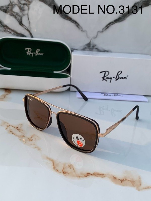 Rayban 3131 Gold Brown Sunglasses