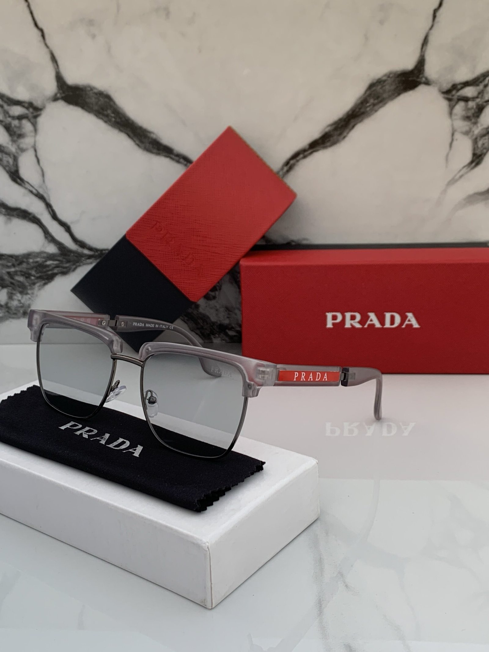 Prada Club Grey Sunglasses