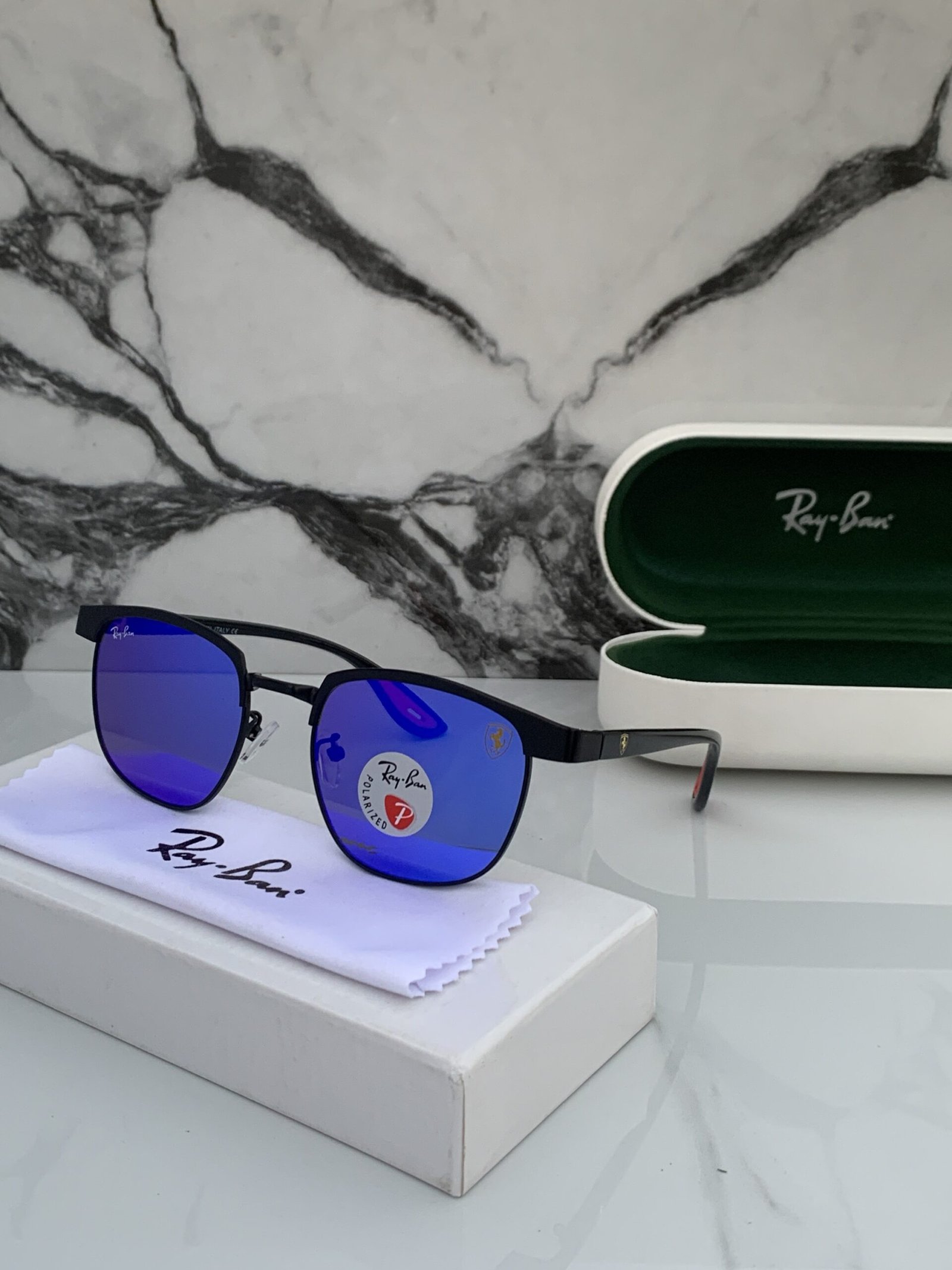 Rayban 03 Blue Mercury Sunglasses