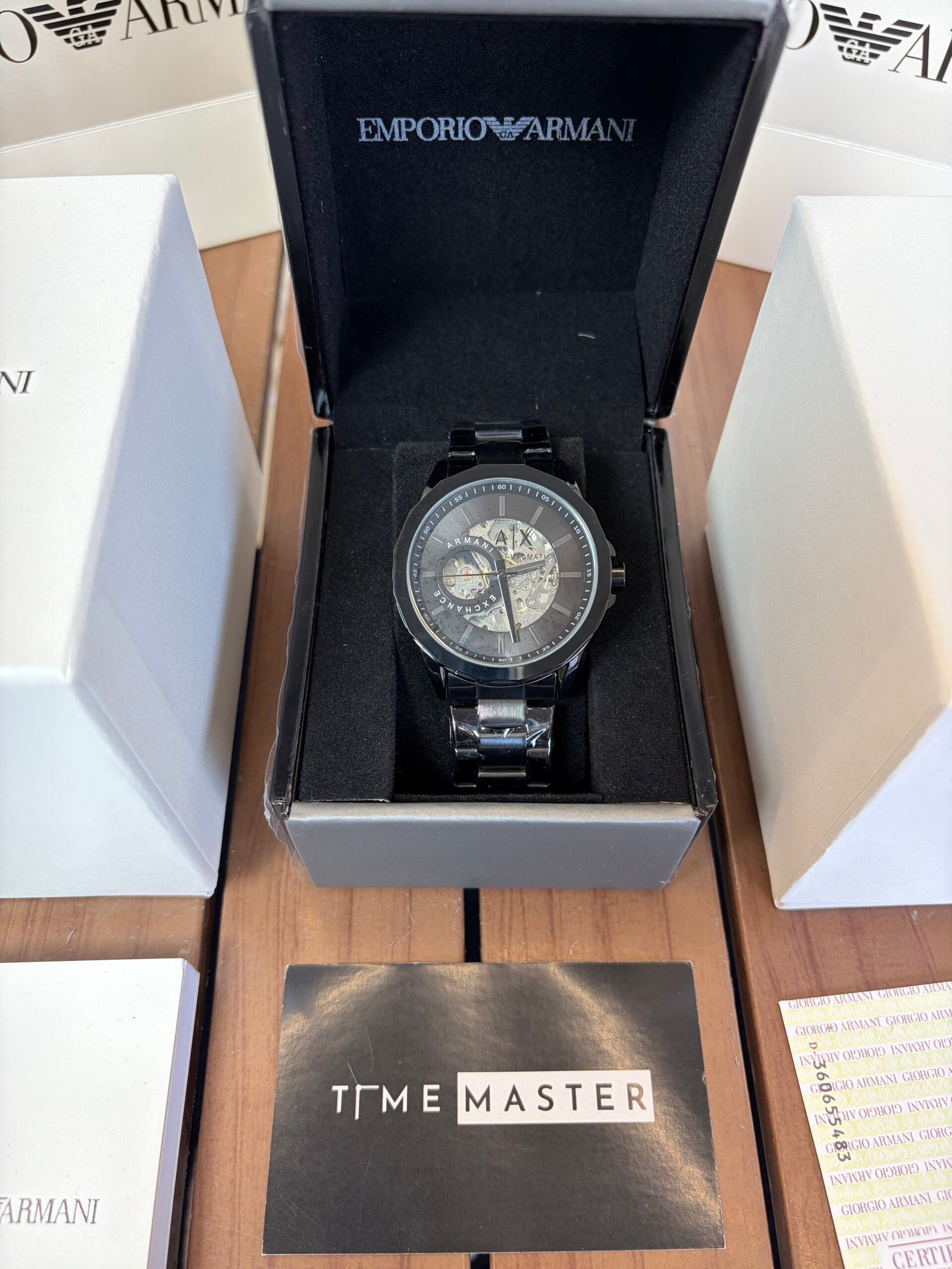 Armani Exchange GunMetal Automatic