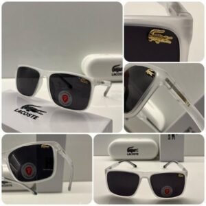 Branded LCOSTE Sunglasses White Transparent (With Original Kit)