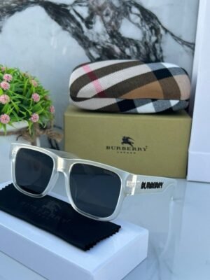 Burberry Wayfero White Black Sunglasses