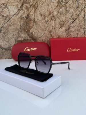 Cartier 337 Black Shaded Sunglasses