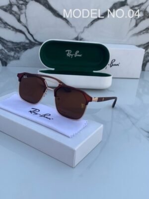 Rayban 04 Gold Brown Sunglasses