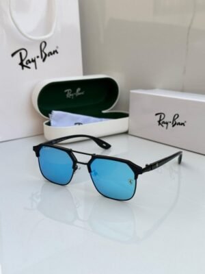 Rayban 04 Black Aqua Sunglasses