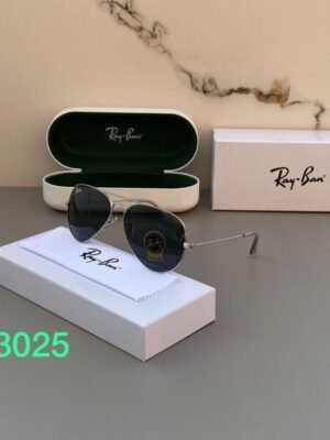 Rayban 3025 Silver Black Sunglasses