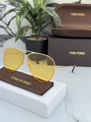 Tomford Aviator Yellow Sunglasses